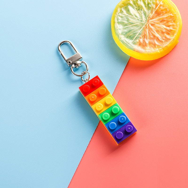 Rainbow Building Brick Key LGBT Gay