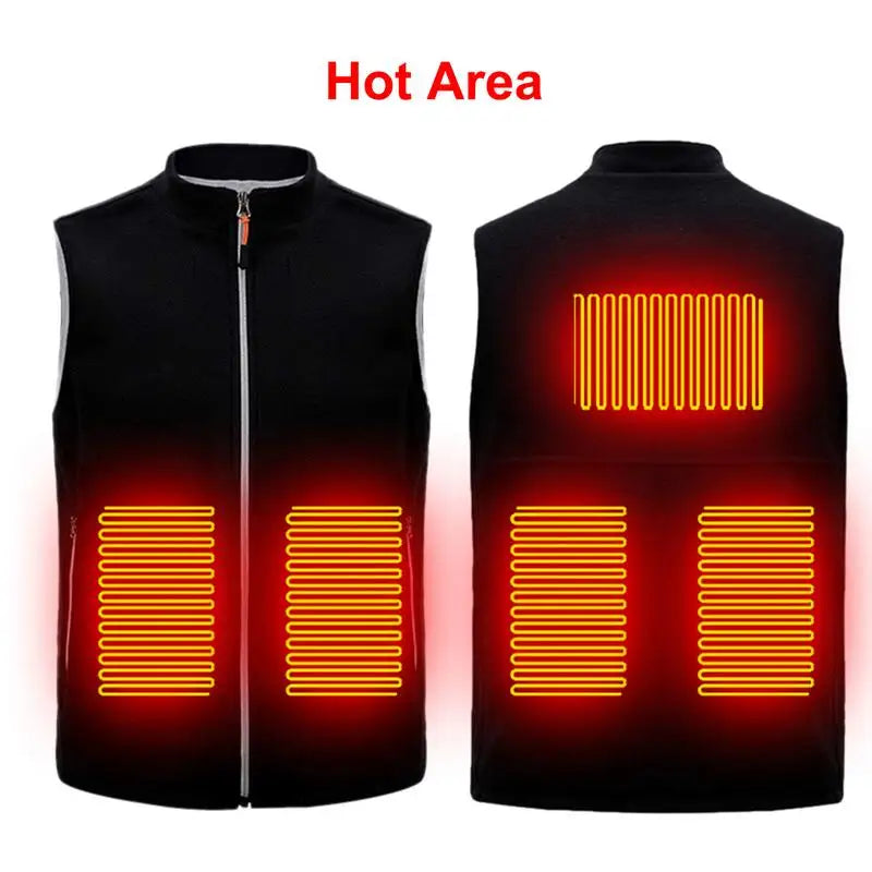 USB Heated Jacket - Gilet 3 Heat Temperature