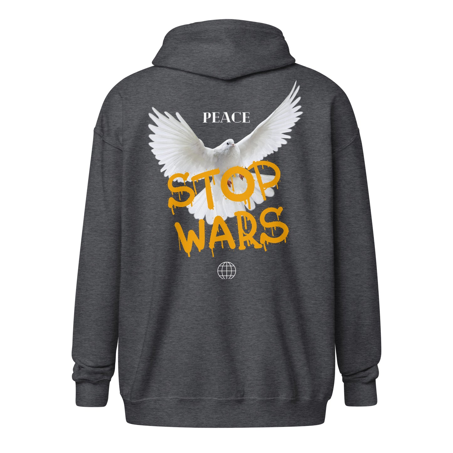 Unisex heavy blend zip hoodie STOP WAR