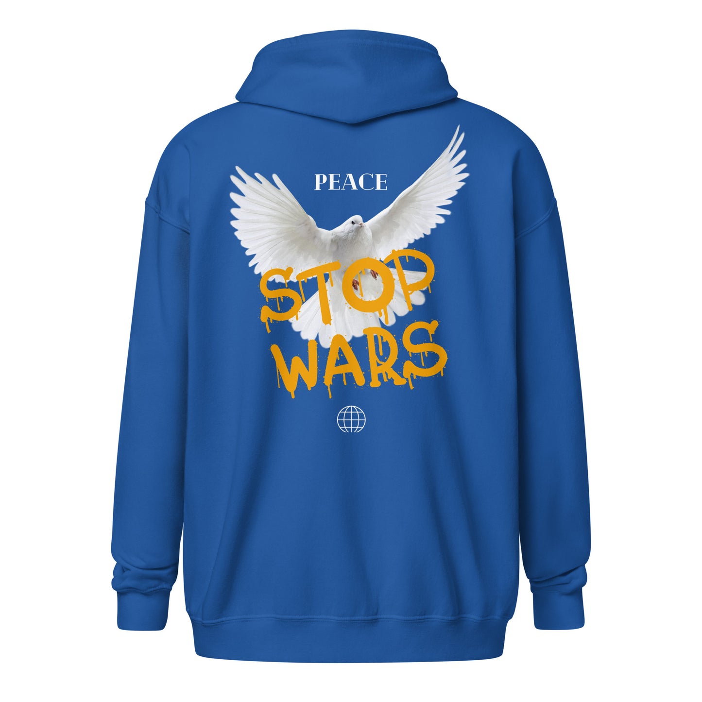 Unisex heavy blend zip hoodie STOP WAR