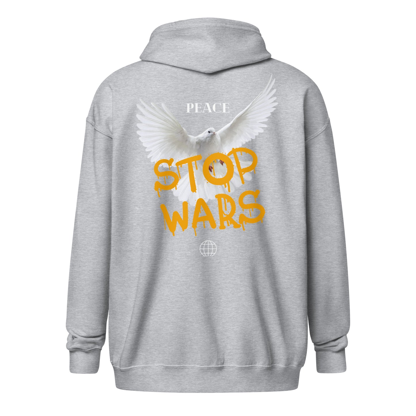 Unisex heavy blend zip hoodie STOP WAR