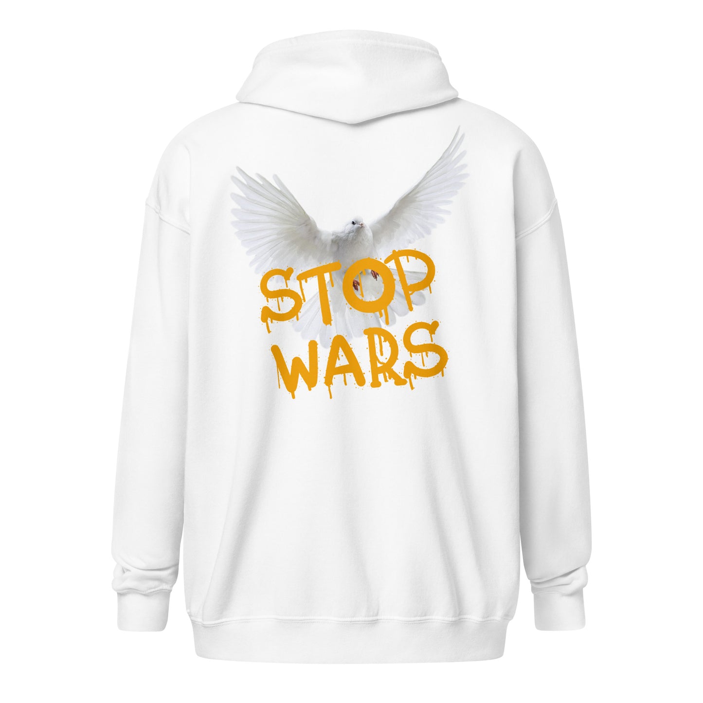 Unisex heavy blend zip hoodie STOP WAR