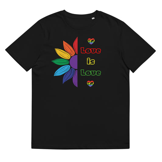 Unisex organic cotton t-shirt Love is Love