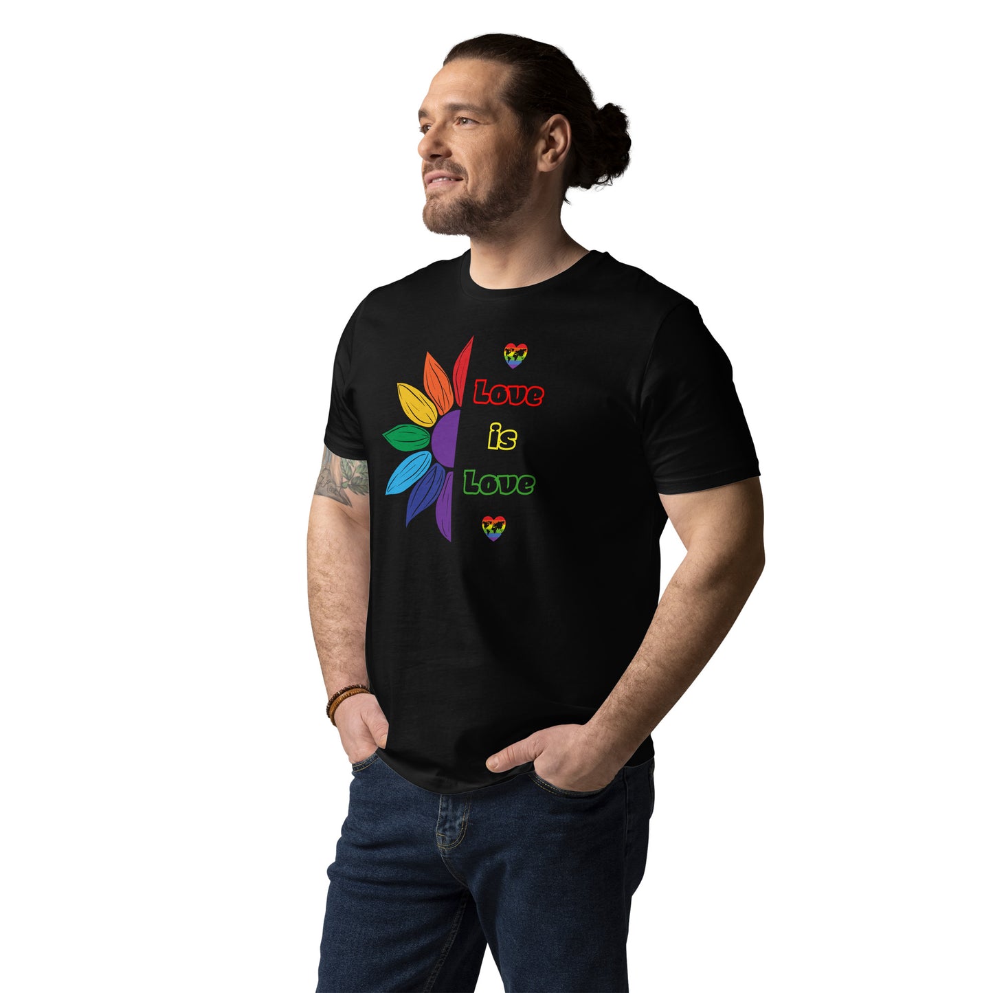 Unisex organic cotton t-shirt Love is Love