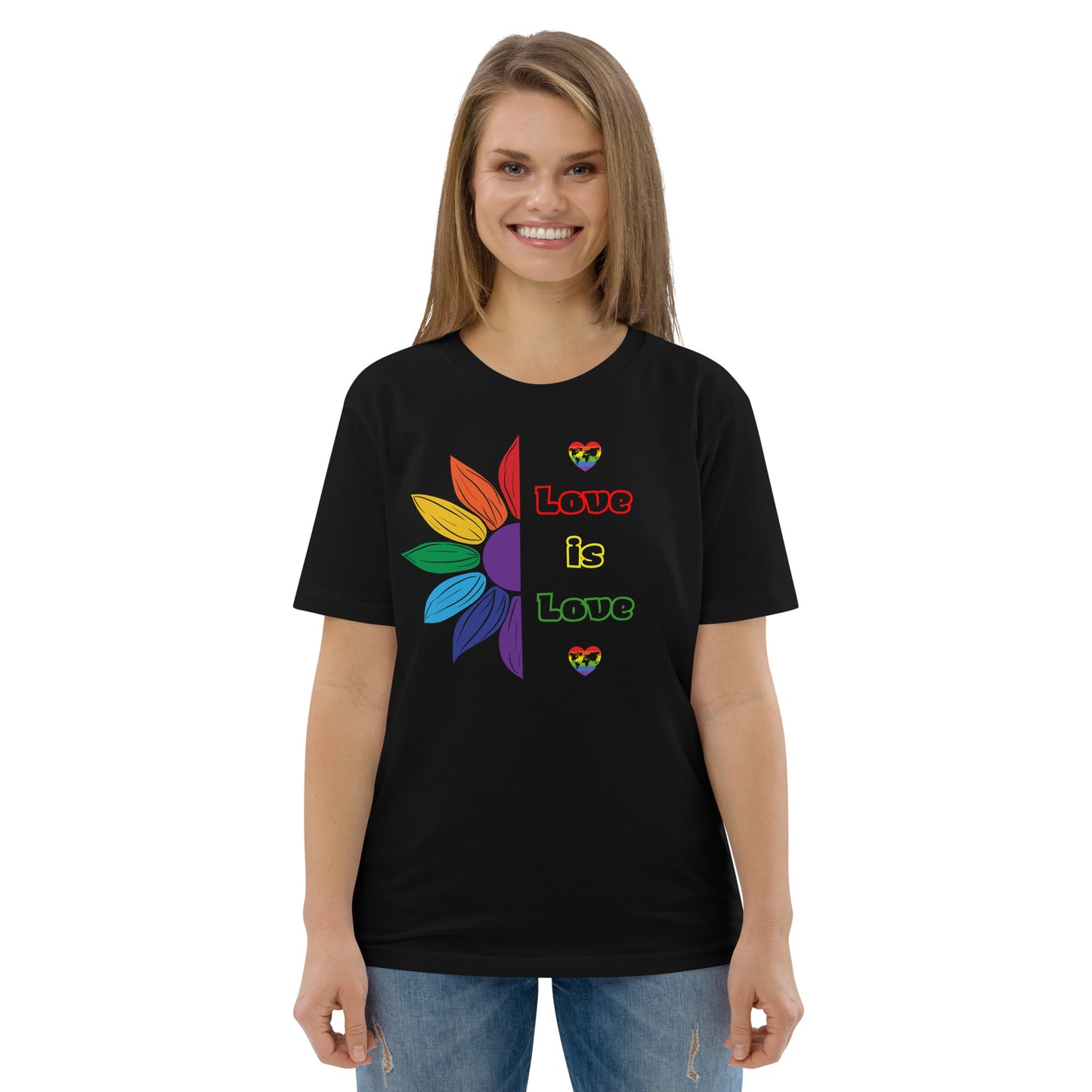 Unisex organic cotton t-shirt Love is Love