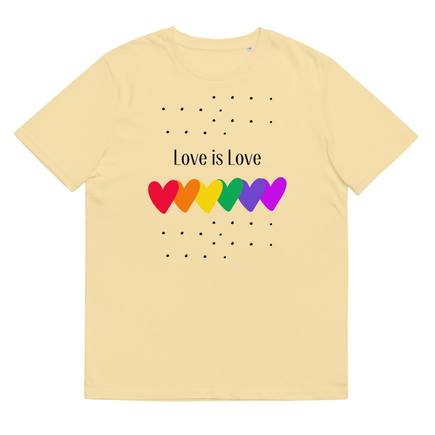 Unisex organic cotton t-shirt Love is Love