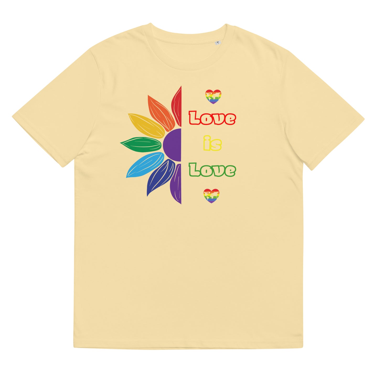 Unisex organic cotton t-shirt Love is Love