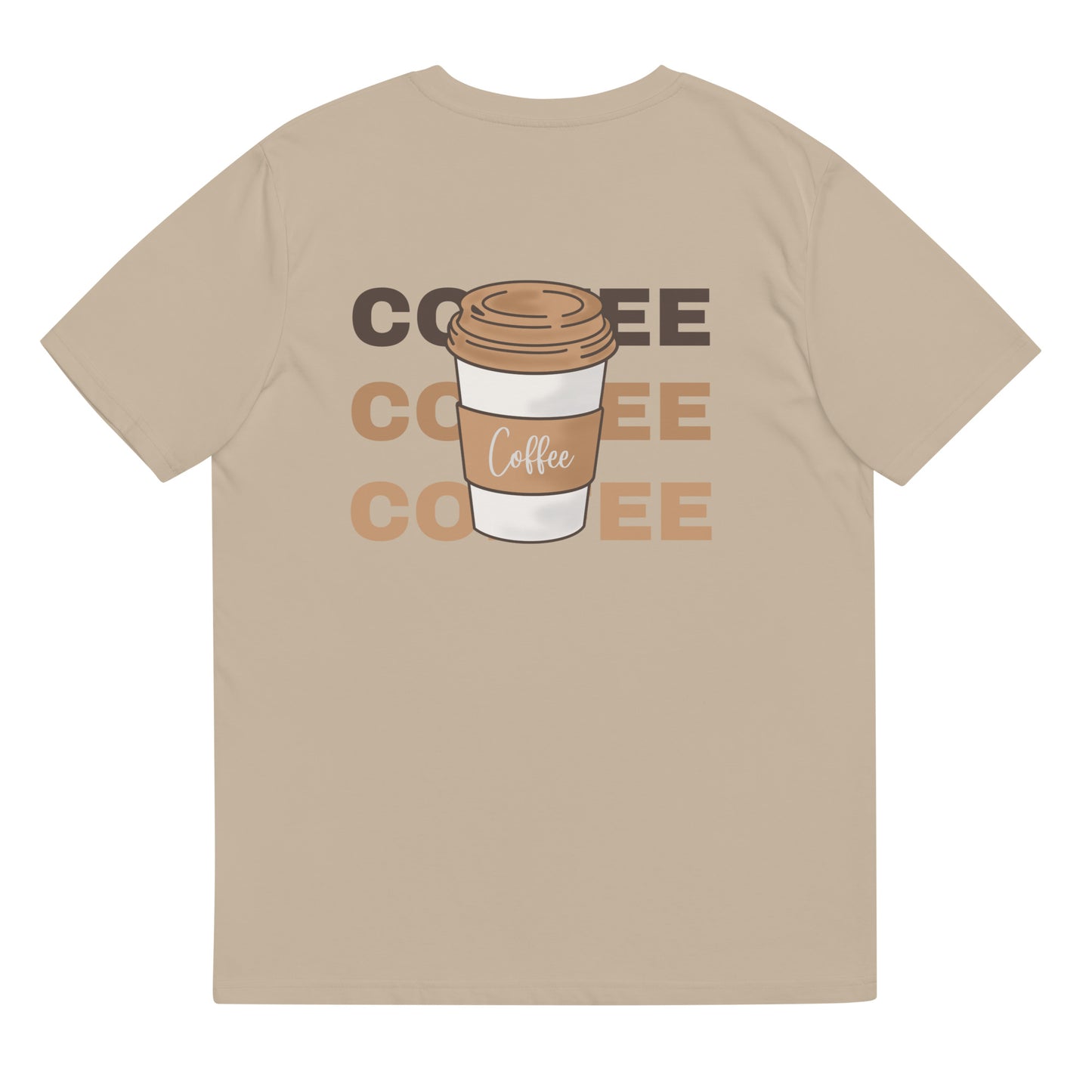 Unisex organic cotton t-shirt Coffe