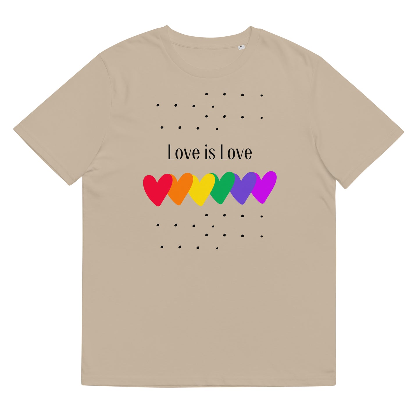 Unisex organic cotton t-shirt Love is Love