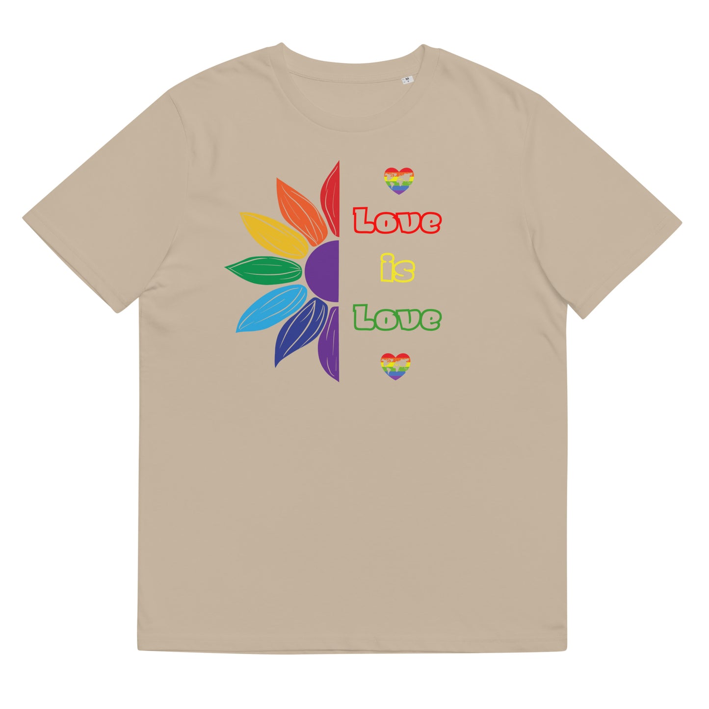 Unisex organic cotton t-shirt Love is Love