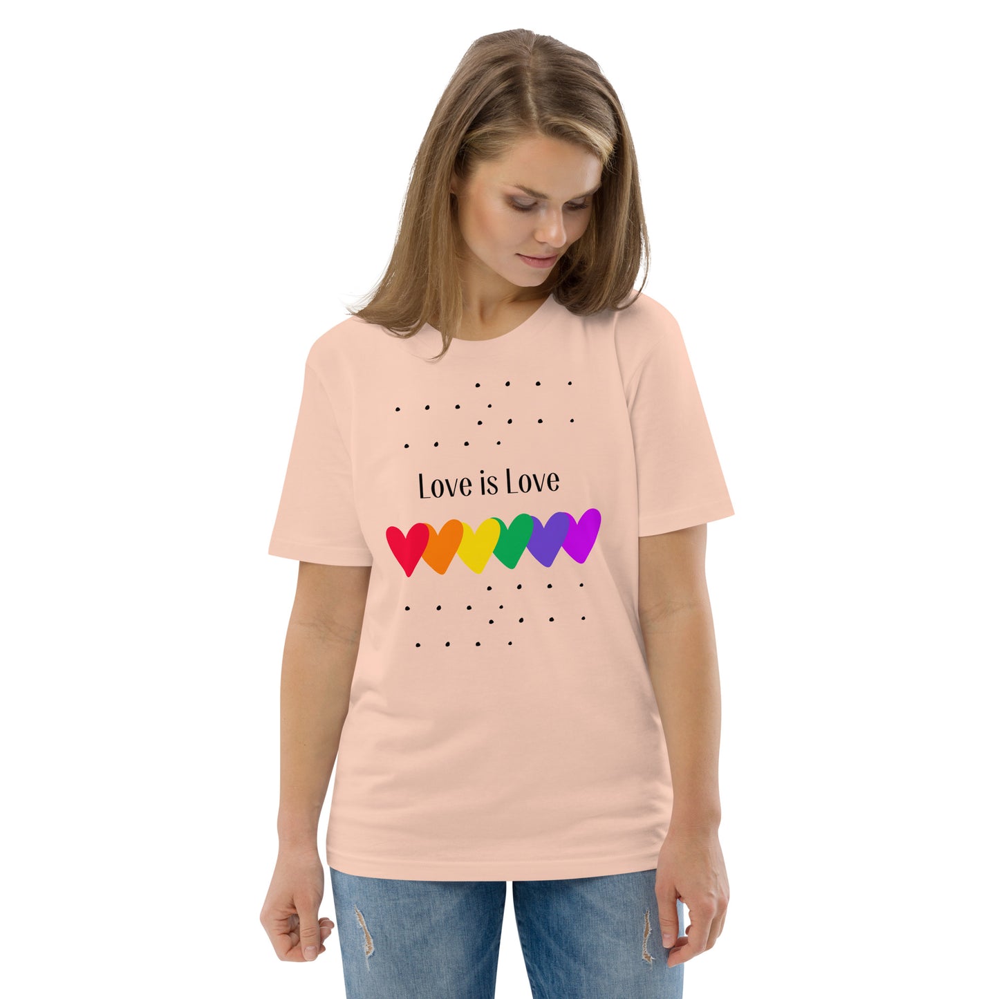 Unisex organic cotton t-shirt Love is Love