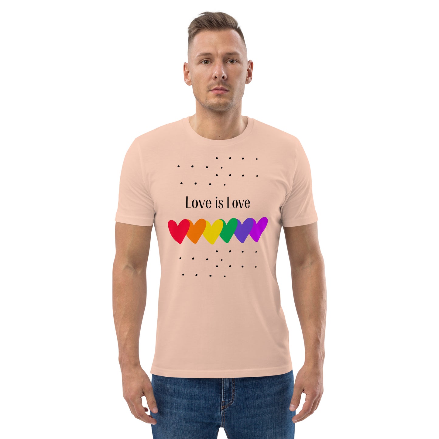 Unisex organic cotton t-shirt Love is Love