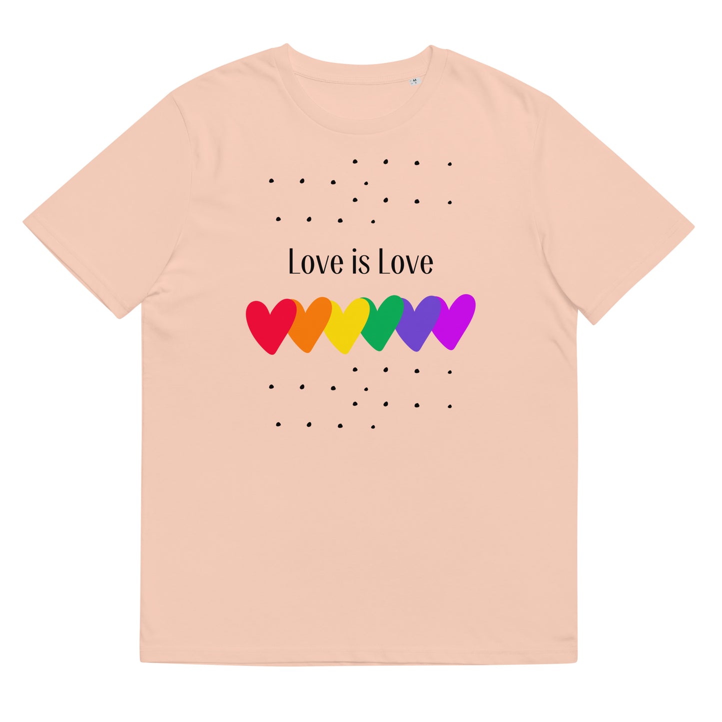 Unisex organic cotton t-shirt Love is Love