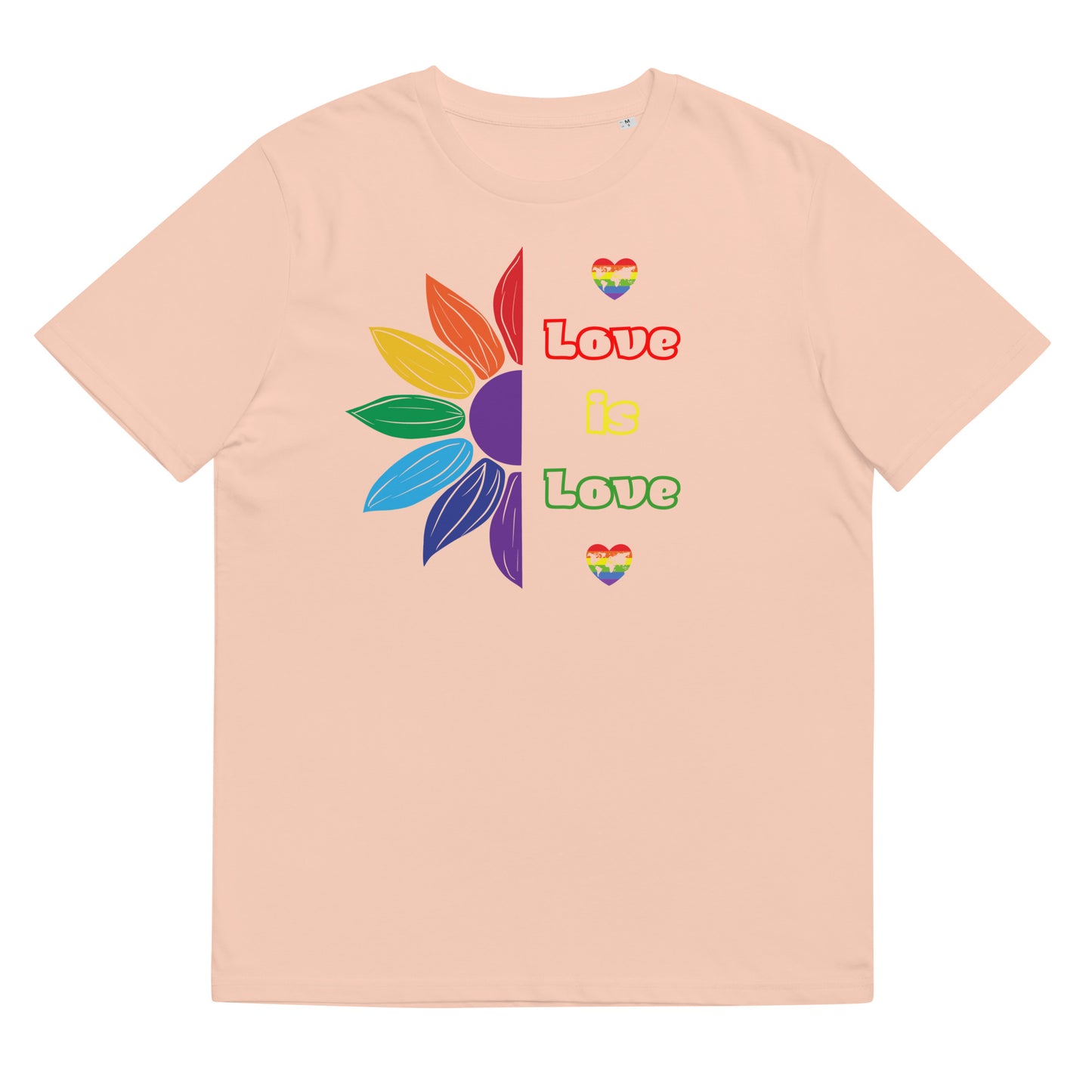 Unisex organic cotton t-shirt Love is Love