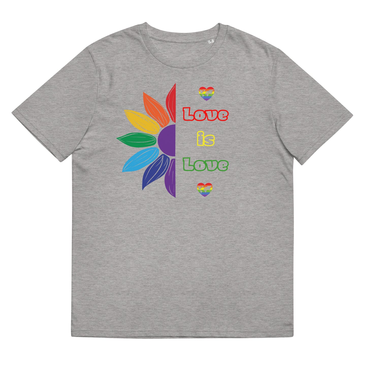 Unisex organic cotton t-shirt Love is Love