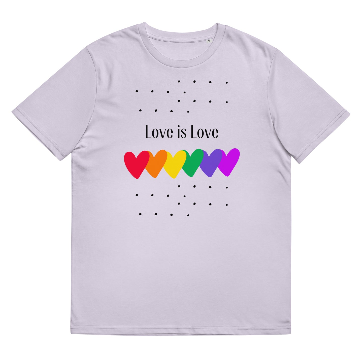 Unisex organic cotton t-shirt Love is Love