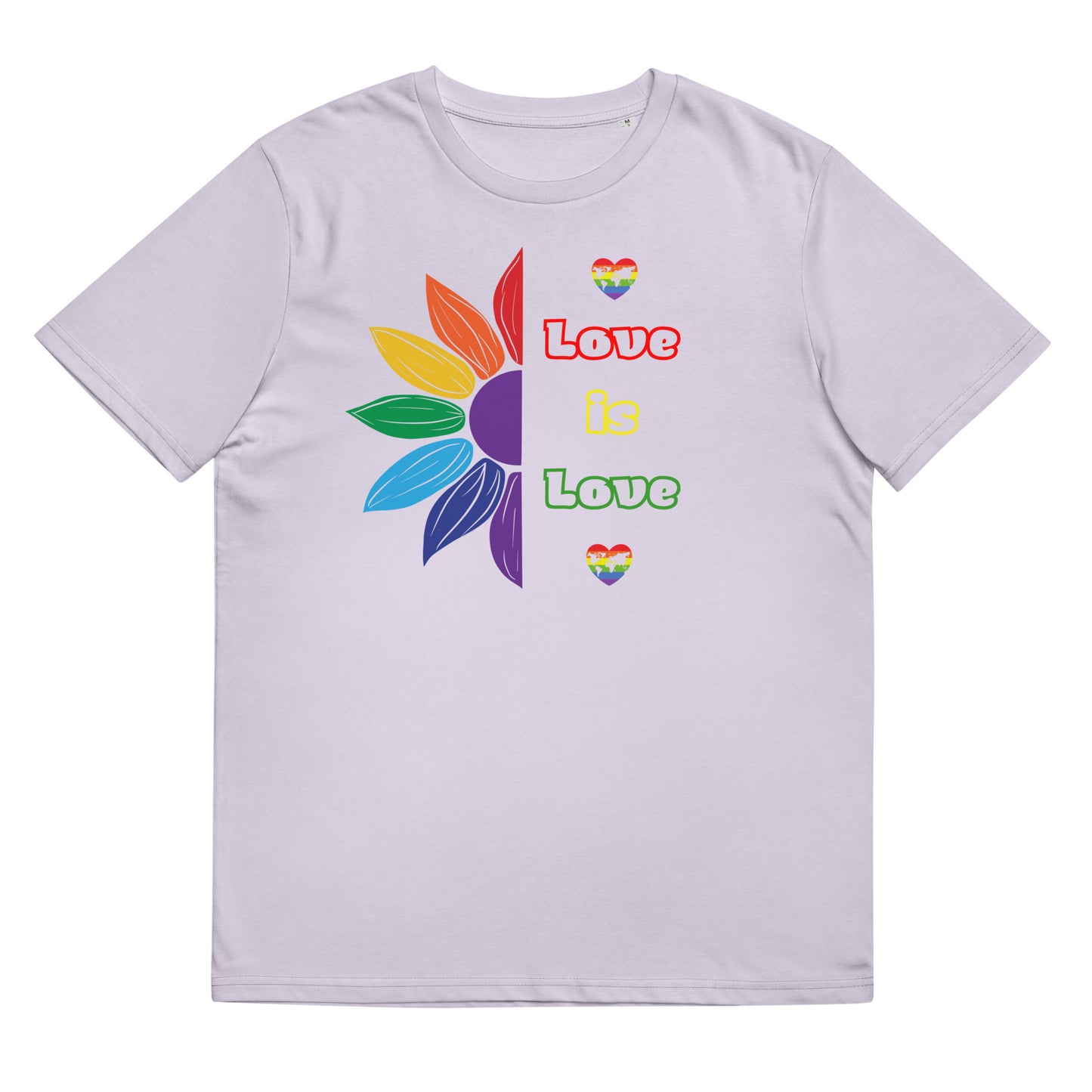 Unisex organic cotton t-shirt Love is Love