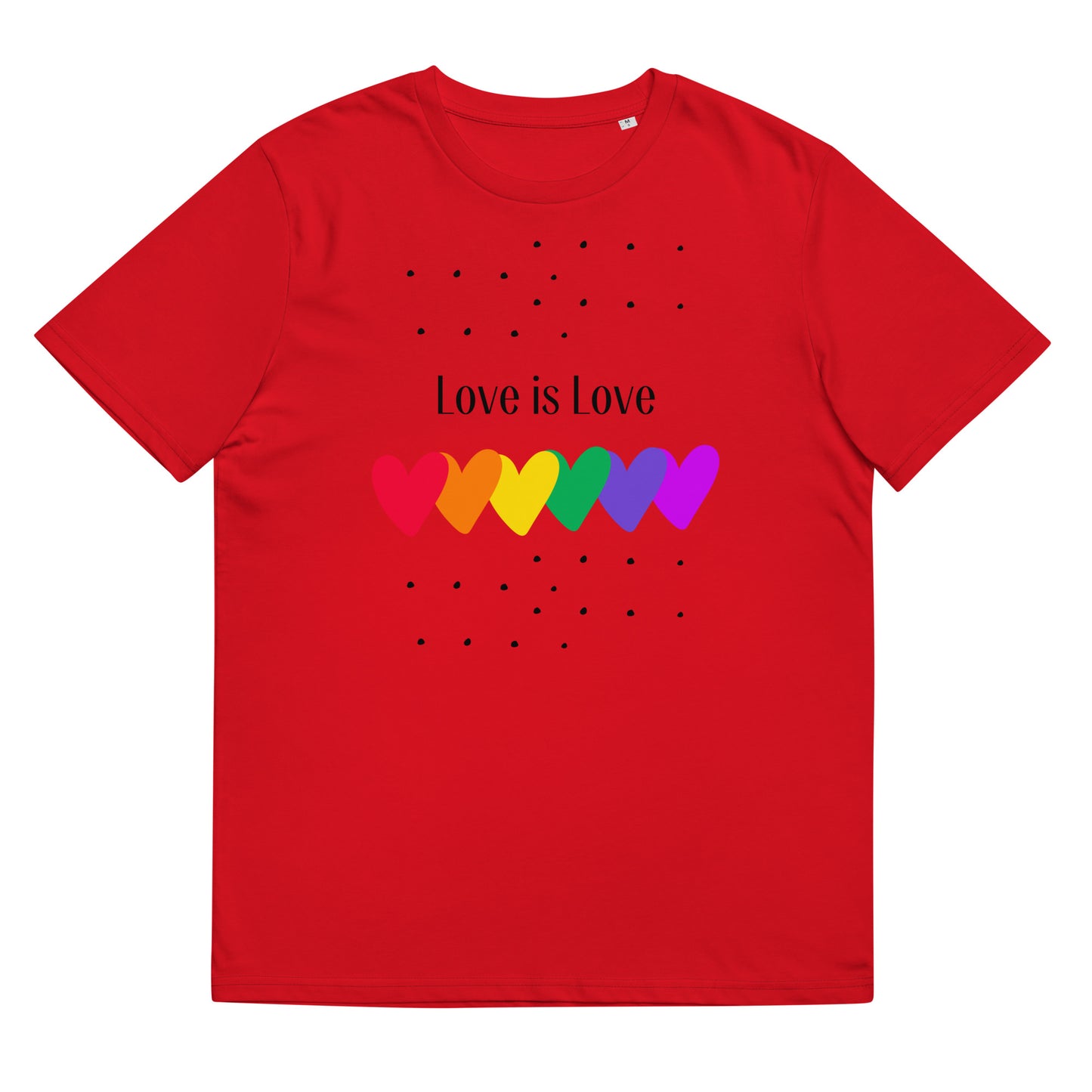 Unisex organic cotton t-shirt Love is Love