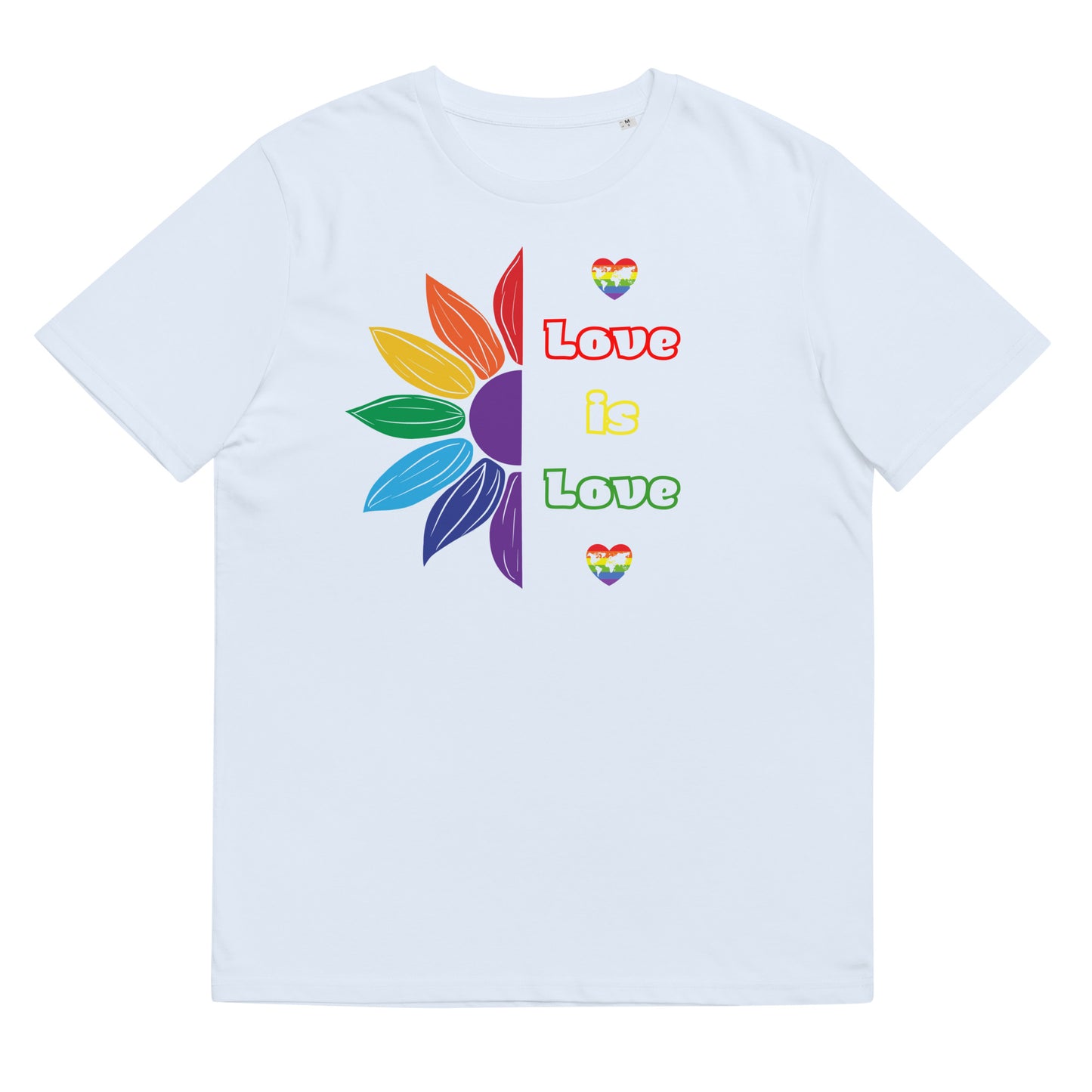 Unisex organic cotton t-shirt Love is Love