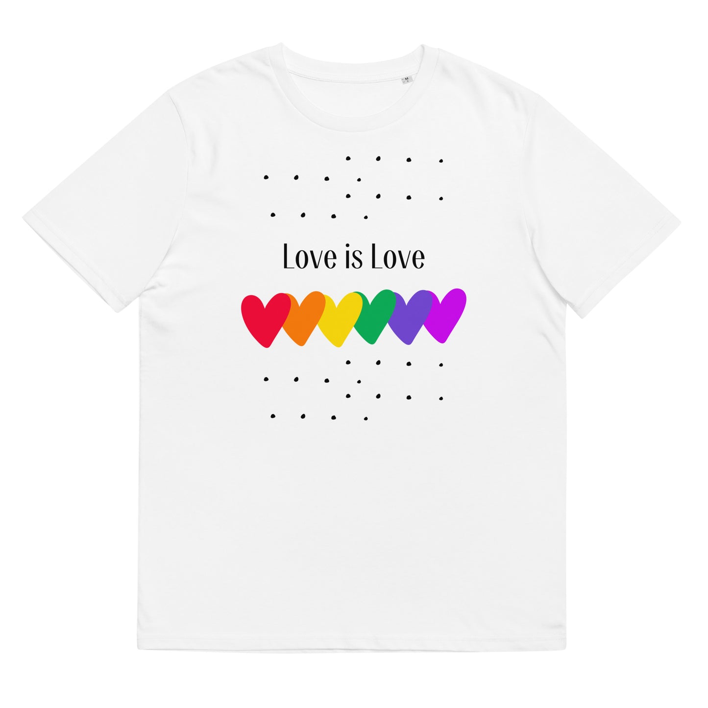 Unisex organic cotton t-shirt Love is Love