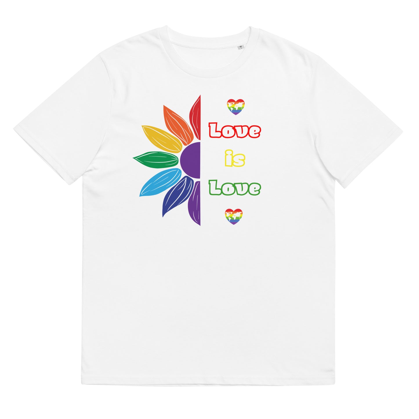 Unisex organic cotton t-shirt Love is Love