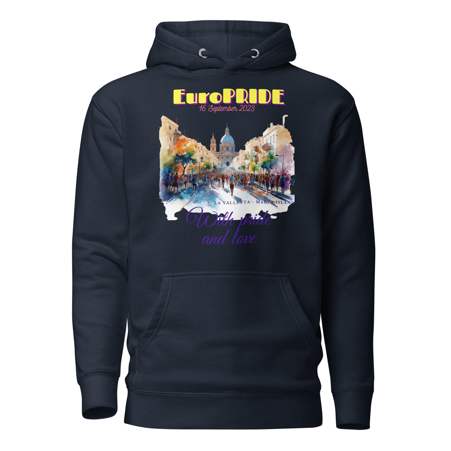 Unisex Hoodie Special for EUROPRIDE MALTA 2023