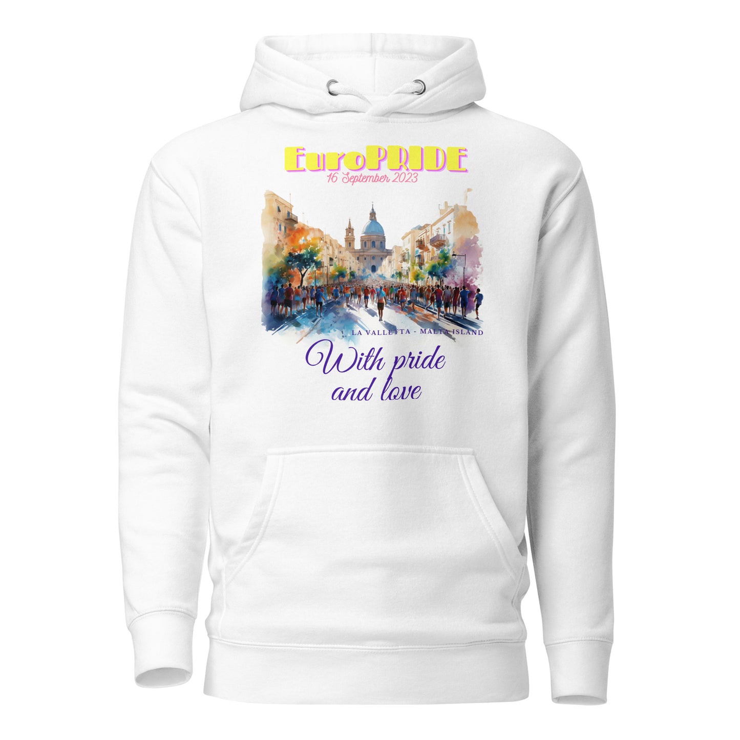 Unisex Hoodie Special for EUROPRIDE MALTA 2023