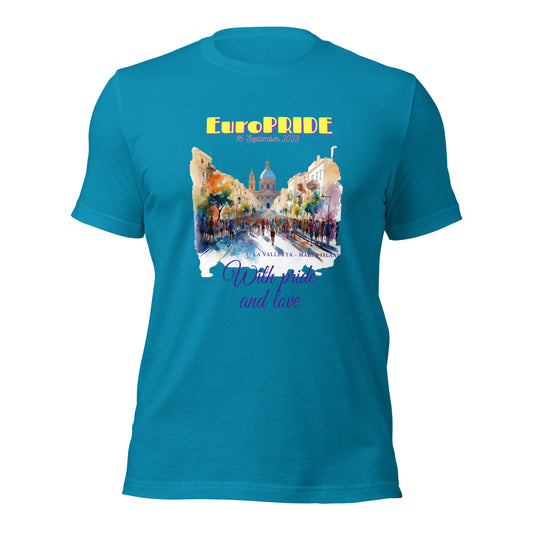 Unisex t-shirt Special for EUROPRIDE MALTA 2023