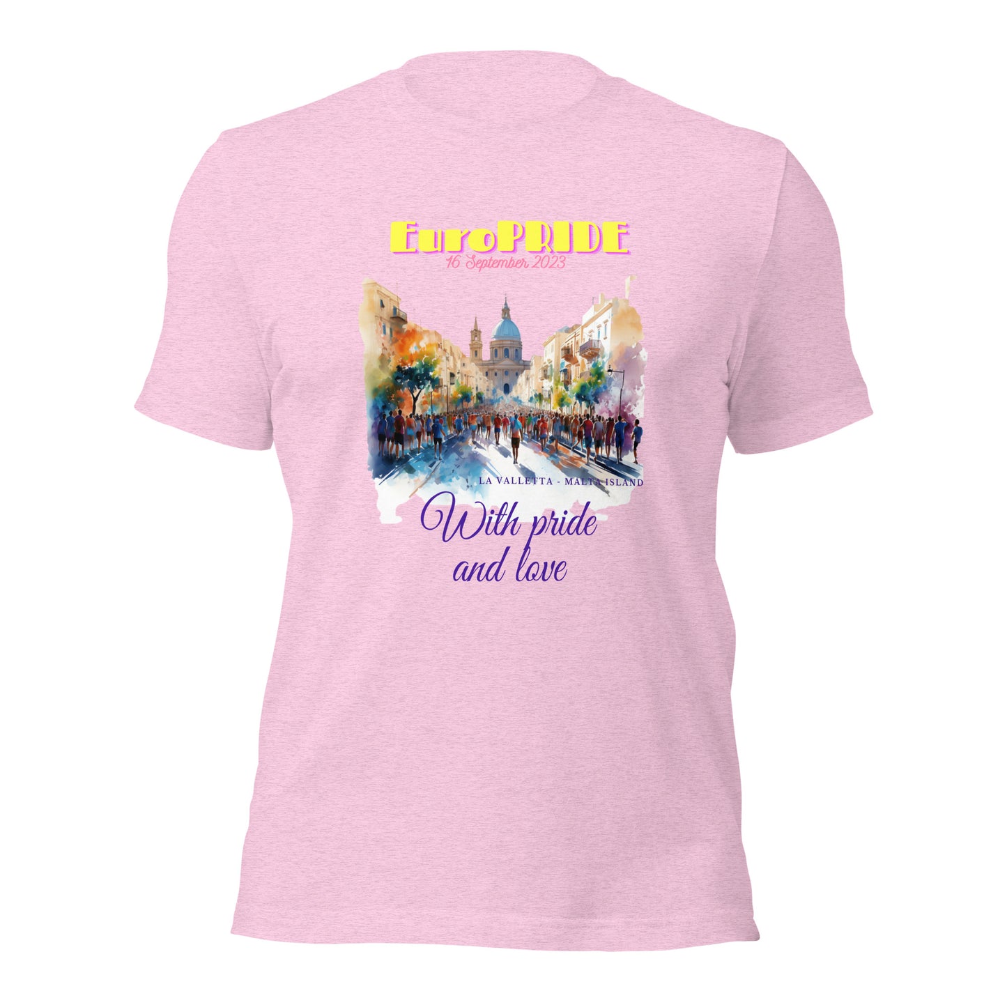 Unisex t-shirt Special for EUROPRIDE MALTA 2023