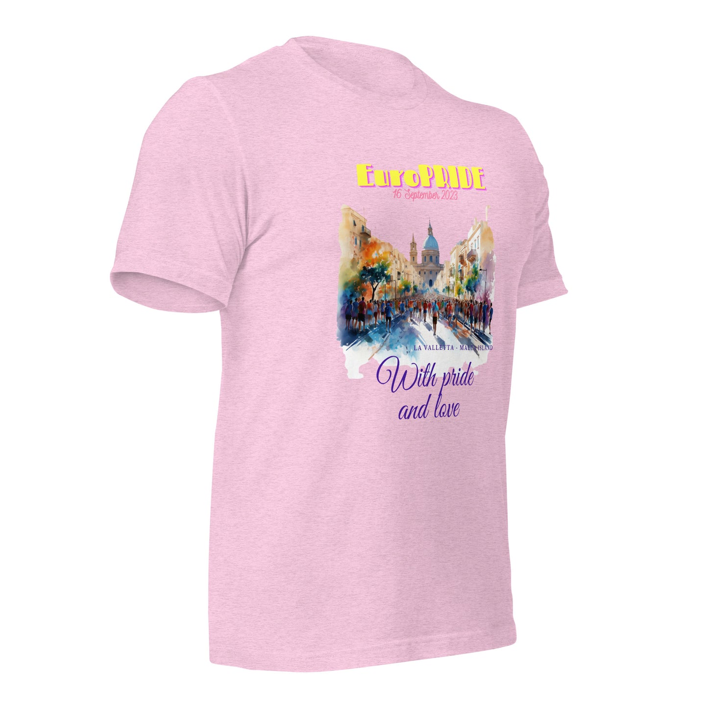 Unisex t-shirt Special for EUROPRIDE MALTA 2023