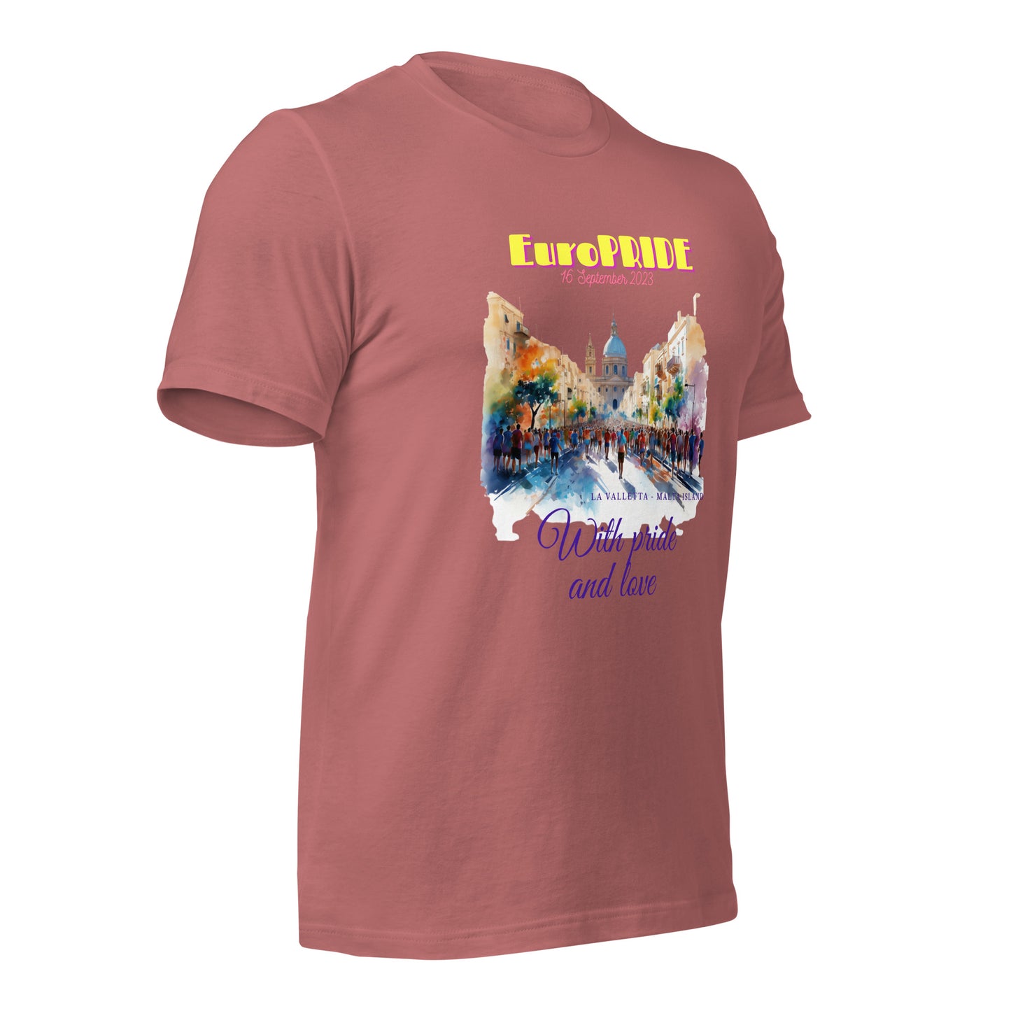 Unisex t-shirt Special for EUROPRIDE MALTA 2023