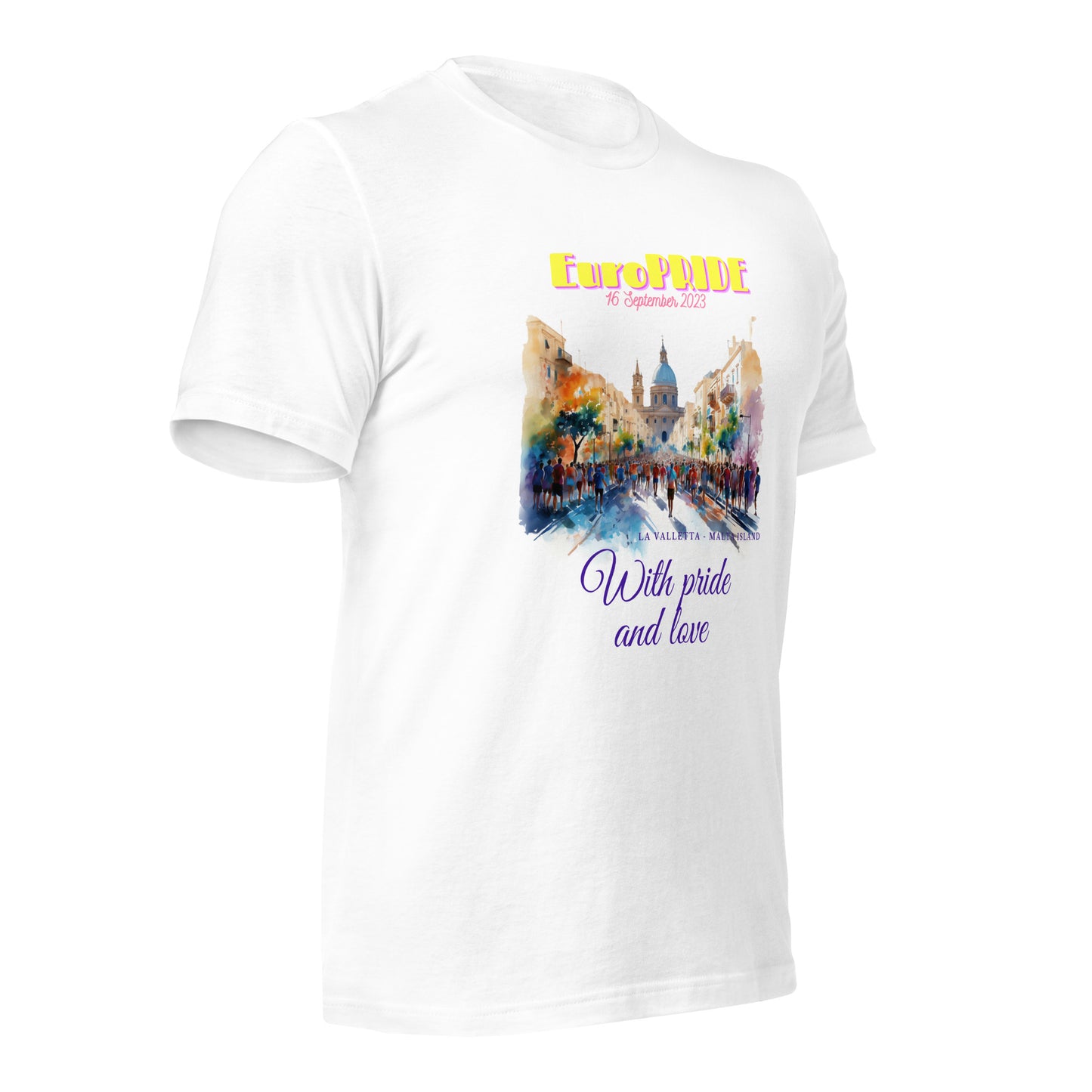 Unisex t-shirt Special for EUROPRIDE MALTA 2023